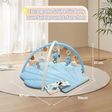 Suihuooo Baby Play Arch Ocean Shell Theme Play Mat Baby Art.237687 Blue