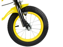 Kids Bike Wheels Collas 12' Yellow Art.238297  Children's two-wheeled bicycle with additional wheels