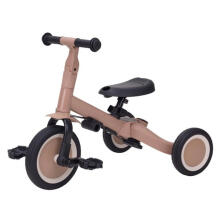 Little Dutch Pushbar Tricycle 4 in 1 Lio Art.T6080.MACCHIATO Children's tricycle with handle