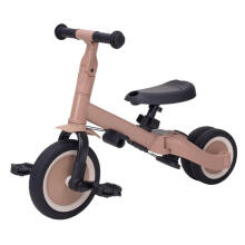 Little Dutch Pushbar Tricycle 4 in 1 Lio Art.T6080.MACCHIATO Children's tricycle with handle