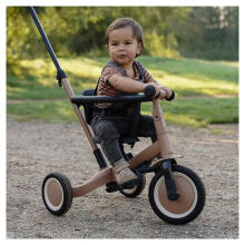 Little Dutch Pushbar Tricycle 4 in 1 Lio Art.T6080.MACCHIATO Children's tricycle with handle