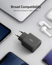 AUKEY PA-F1S Swift зарядное устройство для мобильных устройств Черный 1xUSB C Power Delivery 3.0 20W 3A