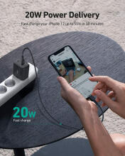 AUKEY PA-F1S Swift зарядное устройство для мобильных устройств Черный 1xUSB C Power Delivery 3.0 20W 3A