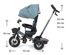 MILLY MALLY 2490 Trīsritenis Movi pelēks 5in1