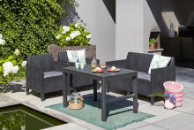 Lyon Rattan Table brown