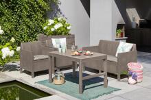 Lyon Rattan Table beige