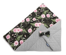 Velvet Baby Nest Cone Wrap – flowers black