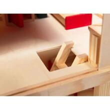 Ikonka DollHouse Art.KX6486  Деревянный кукольный домик Монтессори, 40см