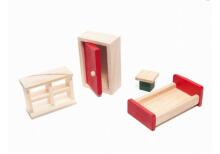 Ikonka DollHouse Art.KX6486  Деревянный кукольный домик Монтессори, 40см