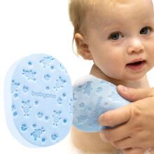 BabyOno Super Soft Art.1640/02 Blue Children's bath sponge