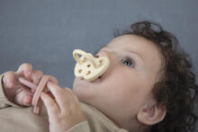 Hevea Round Stars Moon  Art.239410 Milky White   anatomical 3-36 month