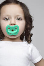 Hevea Natural Rubber Pacifier Anatomical Art.239430 Pop of Green Natural anatomical 3-36 month