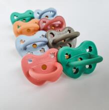 Hevea Natural Rubber Pacifier Anatomical Art.239435 Grey/Sage Анатомическая/ортодонтическая Пустышка из 100% натурального каучука 3-36 мес,2 шт