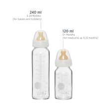 Hevea Glass Baby Bottle Art.239431