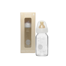 Hevea Glass Baby Bottle Art.239498 Бутылочка стеклянная для кормления 120мл