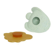 Hevea Set Rubber Bathing Toy Art.345031 Frosty White/Sage Vannas Rotaļlieta  no 100% dabiska kaučuka 0+ mēn.
