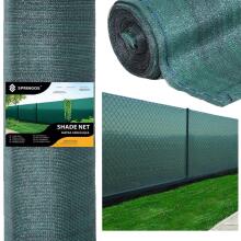 Затеняющая сетка Springos SN0021 65 г/м2 1,5x50м 200 Кабельные стяжки,  зеленая