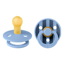 Bibs  Colour Round Art.239673 Pin Sky Blue Mix Soothers 0-6 m, 100% natural