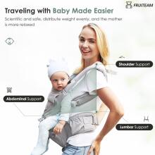 Fruiteam Baby Carrier 6 in 1 Art.239834 Light Grey Сумка-переноска от 3 до 9 килограмм