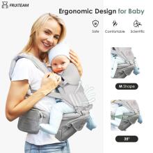 Fruiteam Baby Carrier 6 in 1 Art.239834 Light Grey Сумка-переноска от 3 до 9 килограмм