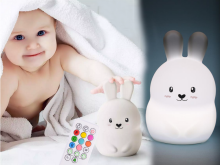 Kids Severno  Projector Rabbit Art.239838 Children's night light led rabbit touch rgb remote control