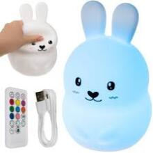Kids Severno  Projector Rabbit Art.239838 Children's night light led rabbit touch rgb remote control