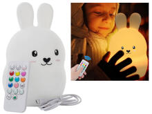 Kids Severno  Projector Rabbit Art.239838 Children's night light led rabbit touch rgb remote control
