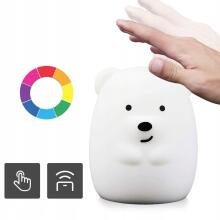 Kids Severno  Projector Bear Art.239839 Children's night light led rabbit touch rgb remote control