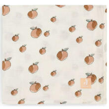 Jollein Muslin Peach Art.535-855-66030 Augstākās kvalitātes muslina ietināšanas autiņš no bambusa, 3 gb. (70x70 cm)
