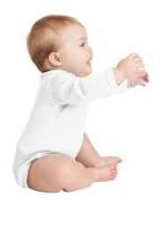 La Bebe™ NO Baby Body Art.239963 White Бодик из 100% мягкого хлопка с длинным рукавом