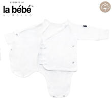 La Bebe™ NO Baby Body Art.239963 White Бодик из 100% мягкого хлопка с длинным рукавом