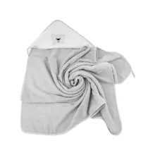Bocialand Bath Towel Cover Ears Art.BOC0123 Hippo Terry towel with hood 80x80cm