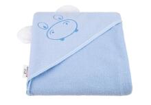 Bocialand Bath Towel Cover Ears Art.BOC0123 Hippo Terry towel with hood 80x80cm