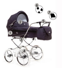 Arrue Elegance Paris Art.240314 Children's exclusive, classic stroller 2 in 1
