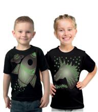 Splat Planet T-Shirt Space Art.SPG0031 glow in the dark T-shirt, Butterfly