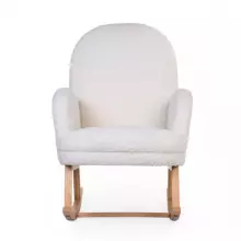 Childhome Rocking Chair Art.BB65182 Teddy Of White  Rocking chair for feeding