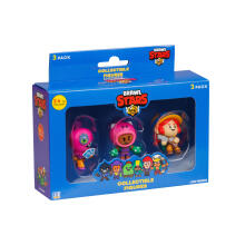 BRAWL STARS Фигурки, 3 шт в упаковке, 2 Серия, 5 см