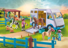 PLAYMOBIL HORSES OF WATERFALL Mobilā jāšanas skola 71493