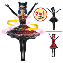 MIRACULOUS lelle Hero Switch Ladybug Fashion Doll, 50414