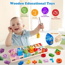Plunack Montessori Wooden Art.241381 Montessori Wooden Puzzle
