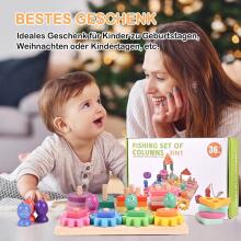 Wooderma Montessori Toy 3 in 1 Art.241381 Montessori Wooden Puzzle