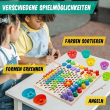 Faerly® Montessori Toy Magnetic Game 5 in 1 Art.241385  Montessori Wooden Puzzle