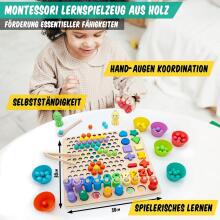 Faerly® Montessori Toy Magnetic Game 5 in 1 Art.241385  Montessori Wooden Puzzle