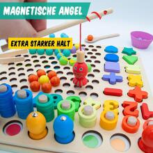 Faerly® Montessori Toy Magnetic Game 5 in 1 Art.241385  Montessori Wooden Puzzle