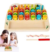 Riaisttd Fishing Wood Game Alphabet and Number Art.241388 Montessori Wooden Puzzle