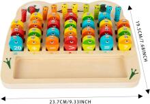 Riaisttd Fishing Wood Game Alphabet and Number Art.241388 Montessori Wooden Puzzle