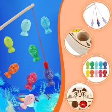 Ukofew Magnetic Fishing Game  Art.241408 Деревянный пазл/рыбалка с магнитами