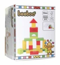 BeeBoo Wood Blocks Art.41005581 Koka klucīši,100gab