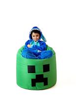Qubo™  Drop Minecraft XL Art.241765 Сranberry Sēžammaiss Puffs, Mīkstais bean bags