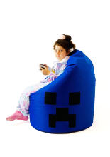 Qubo™  Drop Minecraft XL Art.241765 Сranberry Sēžammaiss Puffs, Mīkstais bean bags